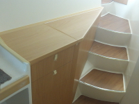 Port forward cabin dresser.