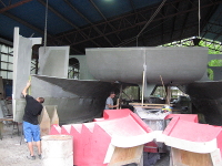 Starboard bow and chamfer panel 