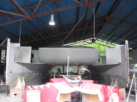 Bows with chamfer panels fitted