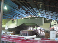 Port side cutaway, stern view.