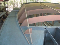 Side Deck and Cabin Top Formers looking aft.
