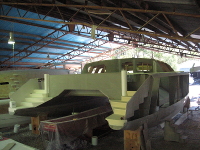 Cabin Top stern view.