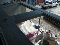 Forward deck, catwalk and forebeam 