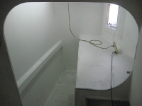 Forward port cabin ready for highbuild