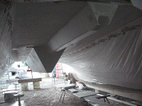 Rear anchor setup.
