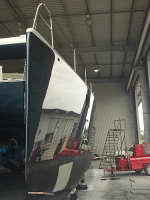 De-taped after spraying - admiring the finish.