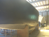 Carbon infused hull side