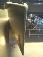 Fine hull shape providing smooth entry through water with plenty of vertical reserve buoyancy.
