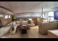 Saloon design looking starboard.